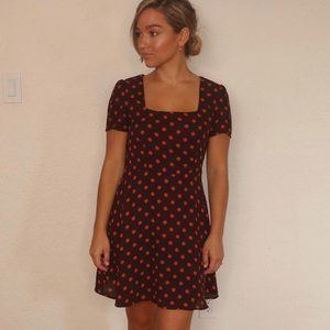 Polka Dot Mini Skater Dress